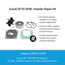 Quicksilver 8M6012808 Impeller huoltosarja,  Suzuki DF70-DF90