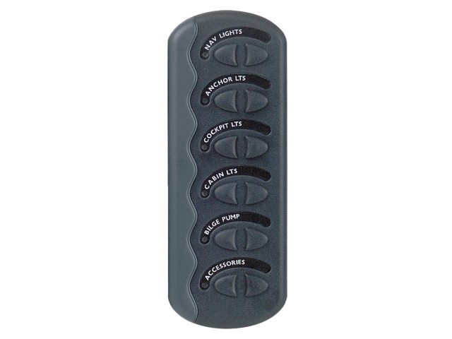 BEP katkaisinpaneeli DC Contour G II roiskevesitiivis 4xOn/Off 2 Fuses