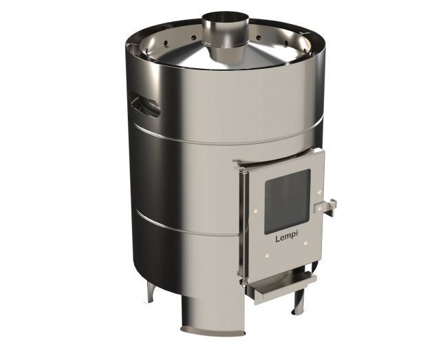 Lempi 10PL Telttasaunan kiuas lasiluukulla