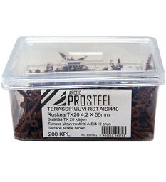 [4255R] Arctic Marine, Terassiruuvi AISI410 Ruskea 4,2x55mm