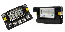 [EG3908] EGIS MIDI 5x sulakepesä, suojattu kansi M8 sisään ja ulostulot