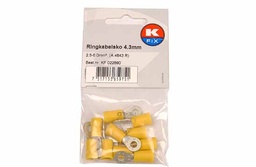 [KF 022890] K-Fix Abiko Rengasliitin M4 (4.3mm) kel., 10kpl/pakk. (A 4643 R)