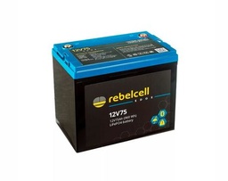 [REB-EDGE-12V75] Rebelcell Edge LiFePO4 akku, 12V 75Ah (960Wh). BT yhteys, IP66